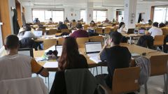 El Aulario, en una imagen tomada en diciembre, abrir� hasta las 2.00 de la madrugada con motivo del per�odo de ex�menes. 