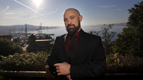 El experto en ciberseguridad Antonio Fernandes en Vigo.
