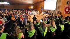 Acto de apertura del curso en las universidades gallegas celebrado el viernes en Vigo.