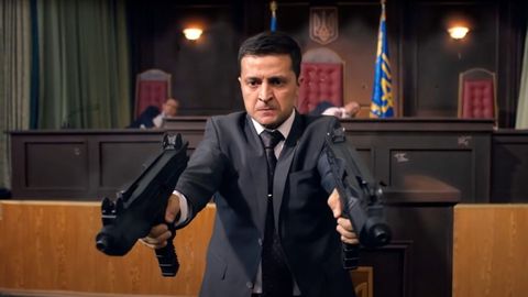 Zelensky, en un fotograma de la serie �Servidor del pueblo�