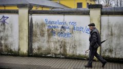 Pintadas en las calles de Ferrol