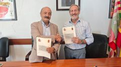 Jos� Antonio Quiroga y Germ�n Garc�a-�vila rubricaron el convenio.