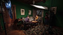 Modelos de alta cosm�tica en el museo del tren de Monforte