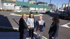 Abel Losada y Mara Ramallo visitan la reforma concluida de la avenida de Ourense, en Marn