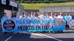 Huelga de mdicos en el Hospital da Maria