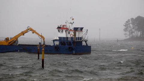 Temporal Ana en la ra de Arousa