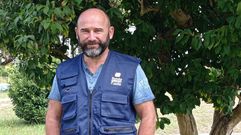 F�lix Juncal, santiagu�s de 53 a�os y bombero del parque municipal.