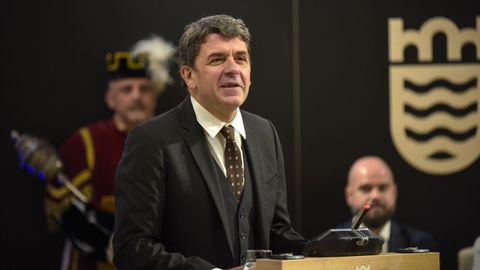 Entrega dos premios Cidade de Pontevedra a Fernando Pintos e Polo Correo do Vento