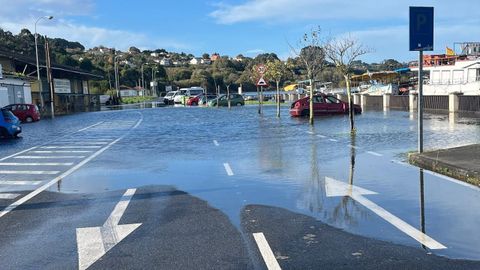 La zona del puerto de Betanzos fue una de las �reas donde se produjeron inundaciones.