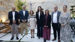 Entrega de los premios del Colexio de Enxe�eiros Agr�colas de Ourense. En la foto,  Manuel Rojo. Miguel Viso, Marta P�rez Canal, Mar�a Jose G�mez, Montse Castro G�mez, Pepe Paz y Ana M�ndez