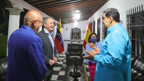 Nicols Maduro recibe al expresidente espaol Jos Luis Rodrguez Zapatero