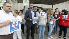 Concentraci�n para defender el �rea sanitaria do Saln�s