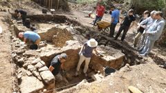 La excavaci�n se est� llevando a cabo en la ladera oriental del yacimiento