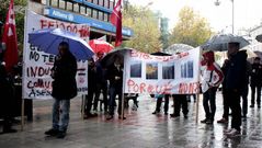 Los trabajadores de Cavima protestaron en Ourense