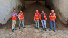 El alcalde mazaricano, Juan Jos� Blanco (primero por la izquierda), particip�, junto con otros mandatarios gallegos, en un viaje a la regi�n inglesa de Winchester