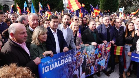 Manifestacin contra la amnista convocada por el PP.