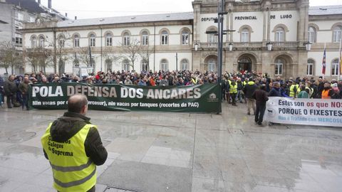 Este martes tuvo lugar una nueva protesta de Agromuralla y Gandeiros Galegos da Suprema
