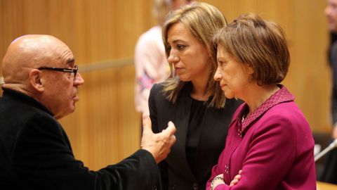 Su ltimo acto poltico. Chacn acompa a Susana Daz en la presentacin de su candidatura, el pasado marzo