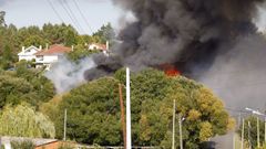 Incendio en Teo en una imagen de archivo