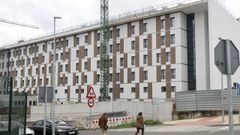 Obras de construcci�n del Edificio Este del Arquitecto Marcide, donde estar�n las Urgencias. 