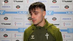 Miguel Rom�n, tras el Celta-Osasuna de este viernes en Bala�dos.