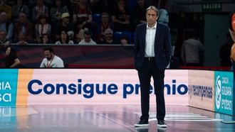 Luis Casimiro, en el Buesa Arena de Vitoria-Gasteiz en la jornada 29 de la Liga Endesa 2025-2026
