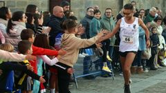 Pablo Otero, durante a sa participacin na ltima San Silvestre Solidaria de Cambados