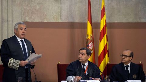 Francisco Ba�eres, fiscal superior de Catalu�a, durante su toma de posesi�n