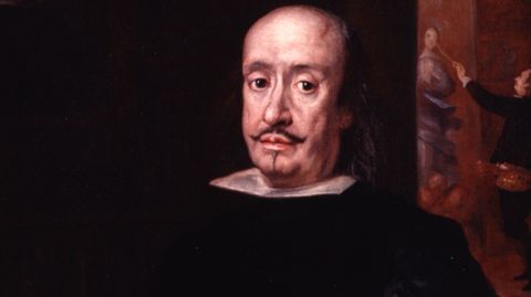 Detalle del retrato de Francisco Rizi, de Arredondo