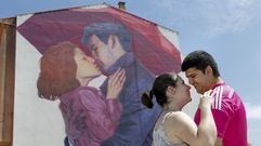 Trabajo de la polaca Natalia Rak en la r�a Vila de Negreira