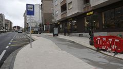 Las marquesinas instaladas en O Milladoiro sin tener en cuenta la pendiente de la carretera fueron retiradas para su reposici�n