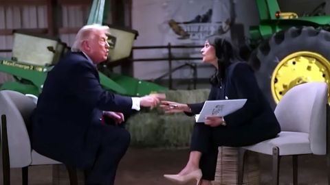Trump abandona una entrevista cuando le preguntan por posibles fraudes electorales