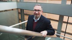 Alfonso Torre en la sede de Gij�n del Colegio Oficial de Arquitectos de Asturias