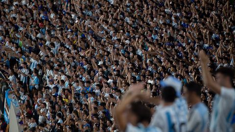 La seleccin argentina, en el primer partido tras ganar el Mundial de Qatar 