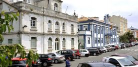 En la fotograf�a, el inmueble de la antigua Comandancia, junto a la sede de la Autoridad Portuaria Ferrol-San Cibrao. 