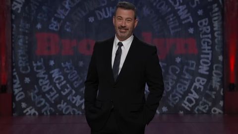 Kimmel, durante la emisin de su programa este lunes.