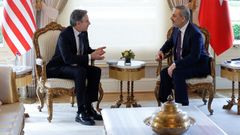 Anthony Blinken y Hakan Fidan en Estambul.