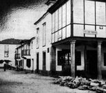 Imagen antigua de la villa mugardesa de O Seixo. 