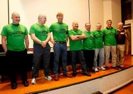 Imagen de la presentaci�n de la candidatura, ayer.