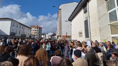 Concentraci�n por la sanidad p�blica frente al centro de salud de Chantada