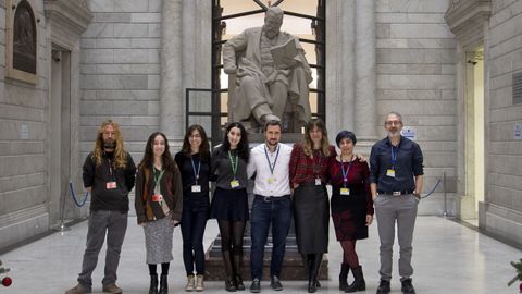 Equipo de trabajadores del Archivo de la Web Espa�ola en la Biblioteca Nacional