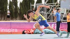 El atleta Lucas V�zquez, en la carrera.