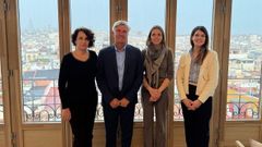 De izquierda a derecha, Cristina Balagu�, Julio Castro, Clara Camp�s e Isabel Jim�nez