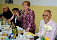 Conchita Velay organiz� la cena, en la que estuvo Jos� Aneiros.