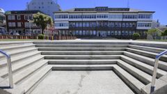 Vista de la fachada de la Casa do Concello de Vilalba 