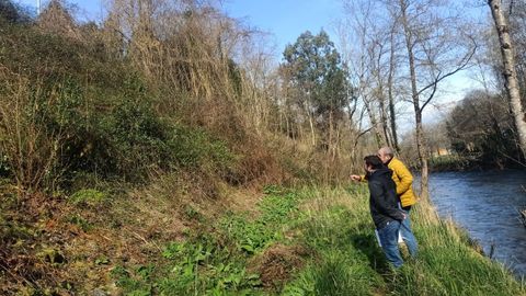 Visita del alcalde, Daro Campos, a la zona donde se actuar