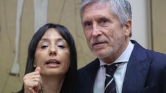 La directora general de la Guardia Civil, Mercedes Gonz�lez, y el ministro del Interior, Fernando Grande-Marlaska.