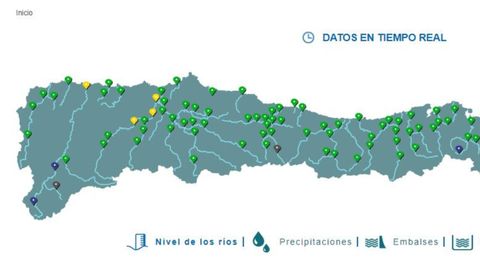 Nivel de alerta en los ros asturianos