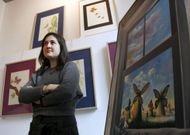 La boirense afincada en Santiago muestra en O Faiado La belleza de lo ef�mero. 