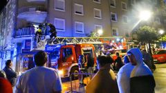 Conmoci�n en As Travesas por el tr�gico siniestro